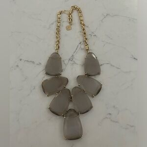Kendra Scott Smokey gray quartz necklace